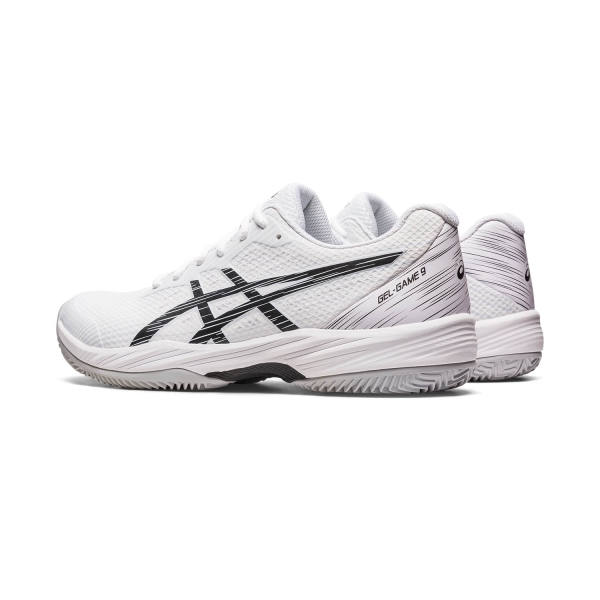 Asics Gel Game 9 Clay OC Men s Tennis Shoes White Black
