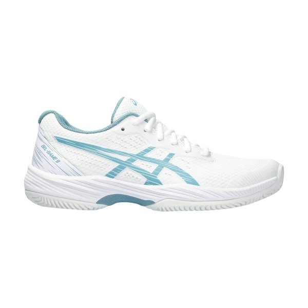 Women`s Tennis Shoes Asics Gel Game 9 Clay/OC  White/Gris Blue 1042A217103
