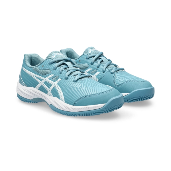 Asics Gel Game 9 GS Clay/OC Niños - Gris Blue/White