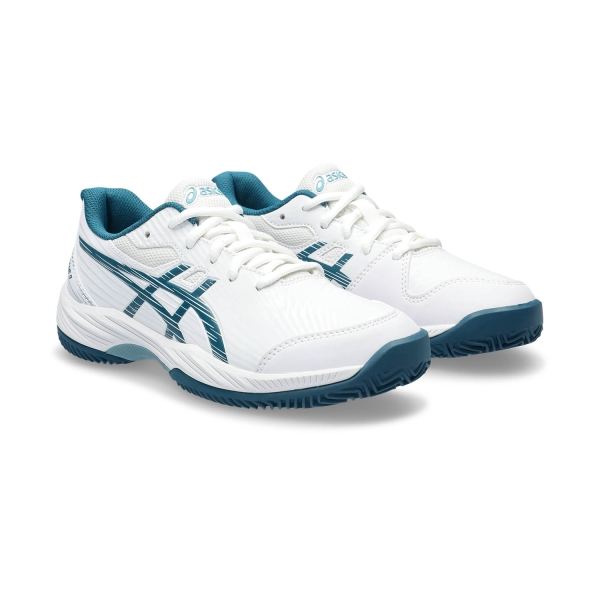 Asics Gel Game 9 GS Clay/OC Bambini - White/Restful Teal