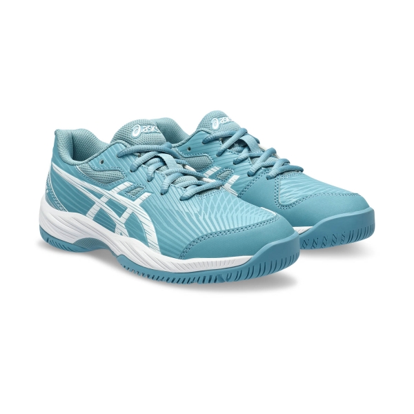 Asics Gel Game 9 GS Bambini - Gris Blue/White