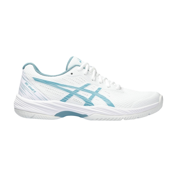 Women`s Tennis Shoes Asics Gel Game 9  White/Gris Blue 1042A211103