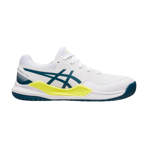 Scarpe Tennis Junior Asics Asics Gel Resolution 9 GS Bambini  White/Restful Teal  White/Restful Teal 1044A067102