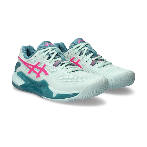 Asics Gel Resolution 9 Padel - Soothing Sea/Hot Pink