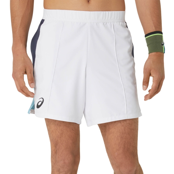 Pantaloncini Tennis Uomo Asics Asics Match 7in Shorts  Brilliant White  Brilliant White 2041A275100