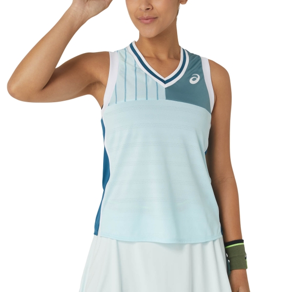 Canotte Tennis Donna Asics Asics Match Tank  Aquamarine  Aquamarine 2042A277405