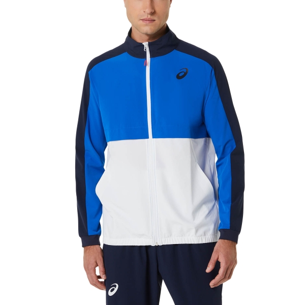 Giacche da Tennis Uomo Asics Asics Match Jacket  Tuna Blue/Midnight  Tuna Blue/Midnight 2041A249404