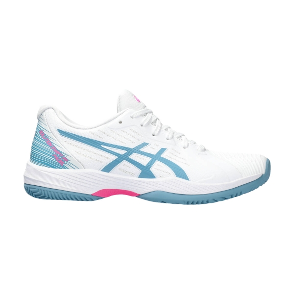 Calzado padel Asics Solution Swift FF Padel  White/Gris Blue 1042A204101