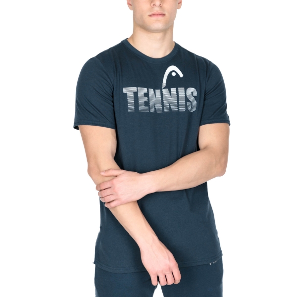 Maglietta Tennis Uomo Head Club Colin Maglietta  Dark Blue 811293DB