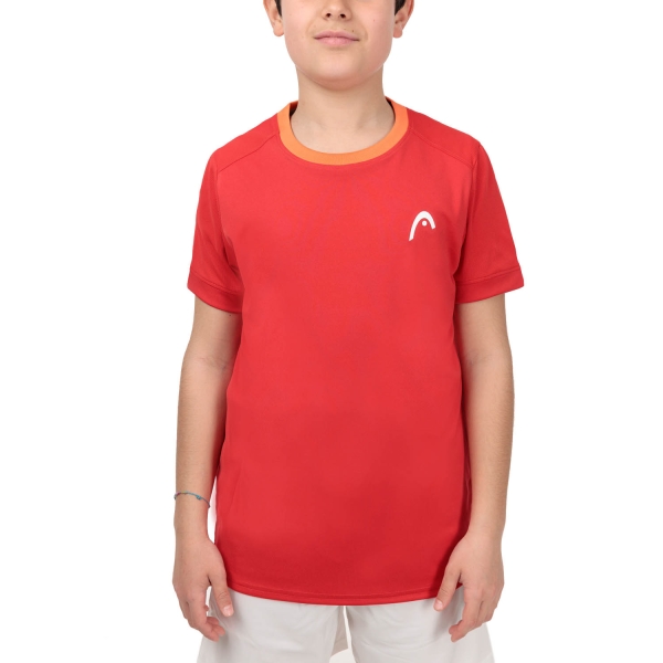Polo e Maglia Tennis Bambino Head Head Slice Camiseta Nino  Red  Red 816273RD