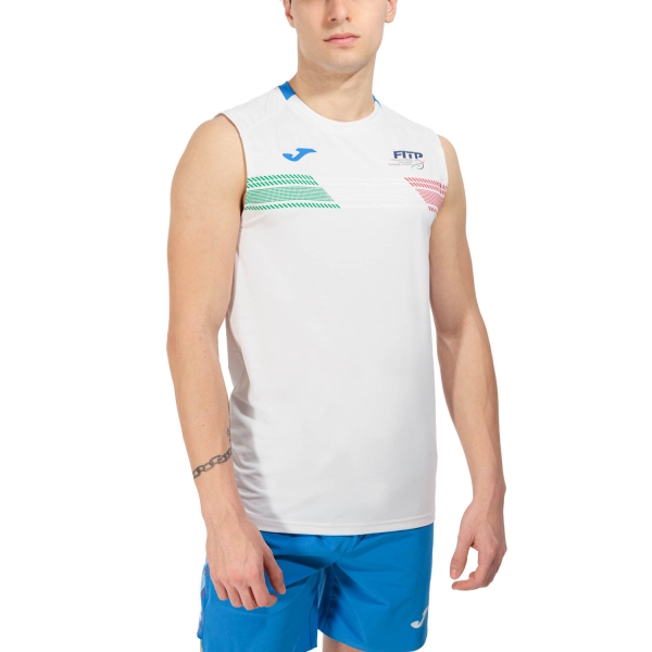 Camisetas de Tenis Hombre Joma FITP Top  White SW103244A207