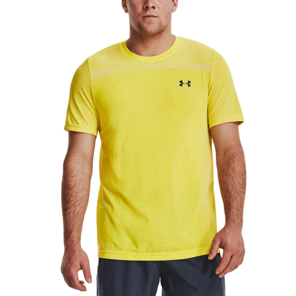 Maglietta Tennis Uomo Under Armour Under Armour Seamless Camiseta  Starfruit/Downpour Gray  Starfruit/Downpour Gray 13611310799