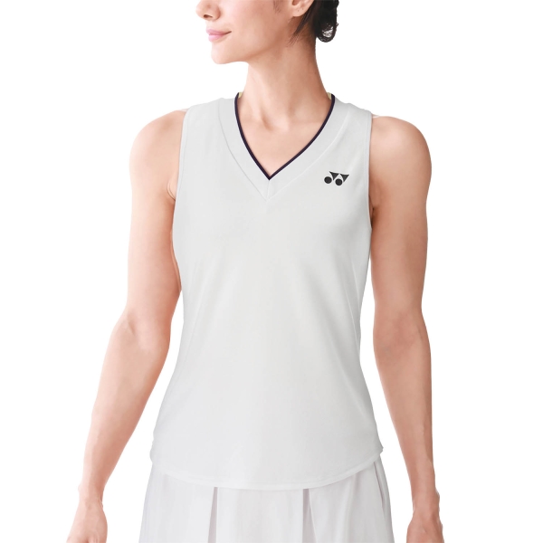 Canotte Tennis Donna Yonex Tournament Canotta  White TWL20693B