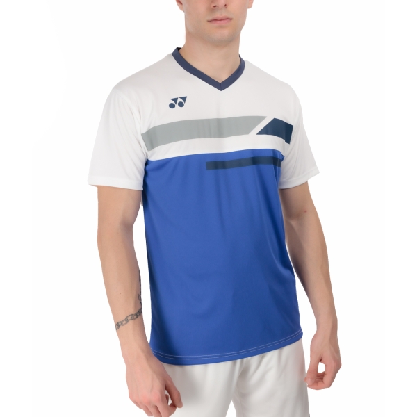 Camiseta de tenis para hombre con soporte al equipo de EE. UU, Blanco, S