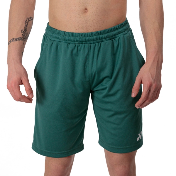 Pantaloncini Tennis Uomo Yonex Yonex Club Knit 9in Shorts  Antigue Green  Antigue Green YM0030AG