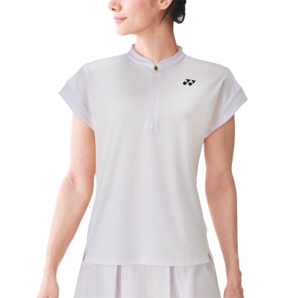 Women`s Tennis T-Shirts and Polos Yonex Tournament Polo  White TWL20701B