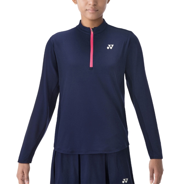 Women's Tennis Shirts and Hoodies Yonex Tournament Shirt  Navy Blue TWL20697BL