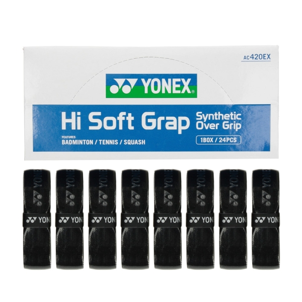 Recambio de Grip Yonex Hi Soft Grap x 24 Grip  Black AC420EXN