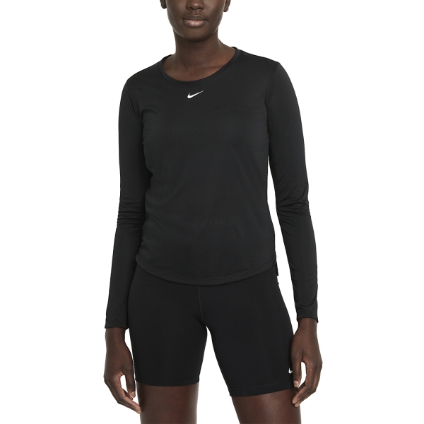 Women's Tennis Shirts and Hoodies Nike DriFIT One Shirt  Black/White DD0641010