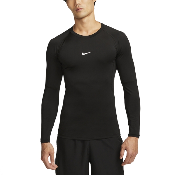 Intimo de Tenis Hombre Nike DriFIT Pro Camisa  Black/White FB7919010