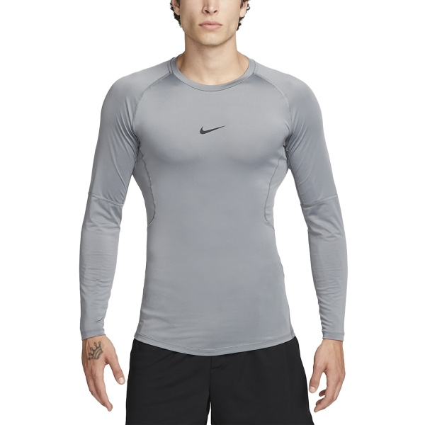 Men's Tennis Shirts and Hoodies Nike DriFIT Pro Shirt  Smoke Grey/Black FB7919084