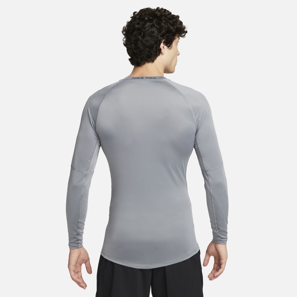Nike men's pro heather long sleeve fitted top shirt
