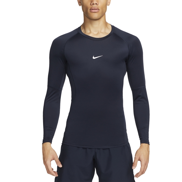 Nike Dri FIT Pro Men s Tennis Shirt Obsidian White