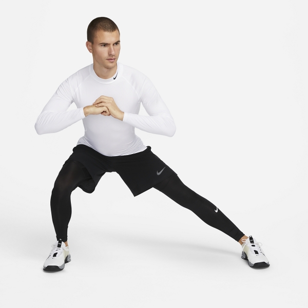 Nike Dri-FIT Pro Long Tights - Black/White
