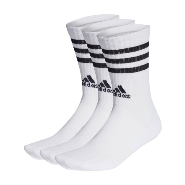 Calcetines de Tenis adidas 3 Stripes Cushioned x 3 Calcetines  White/Black HT3458