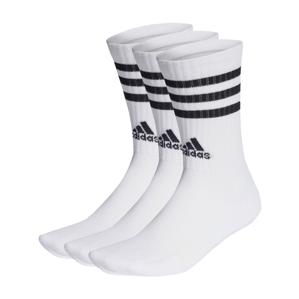 Calze Tennis adidas 3 Stripes Cushioned x 3 Calze  White/Black HT3458