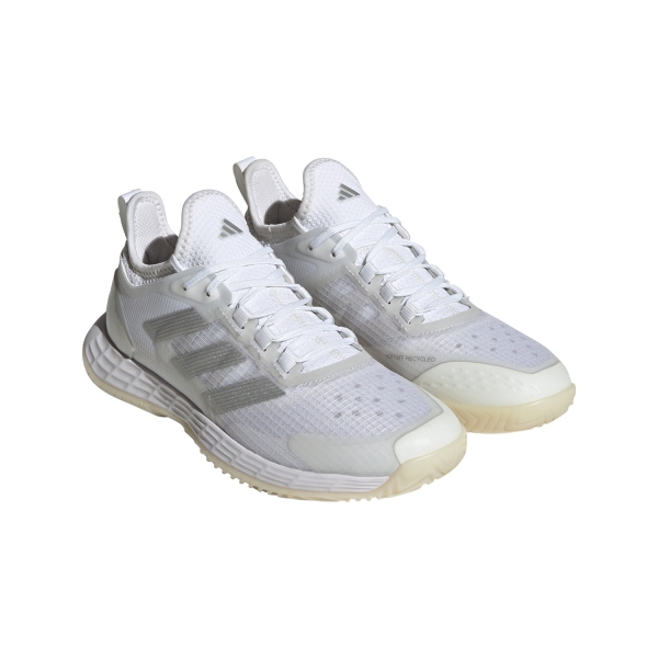 adidas adizero Ubersonic 4.1 - Cloud White/Silver Metallic/Grey One