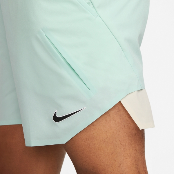 Nike Court Dri-FIT Slam 7in Pantaloncini - Jade Ice/Coconut Milk/Black