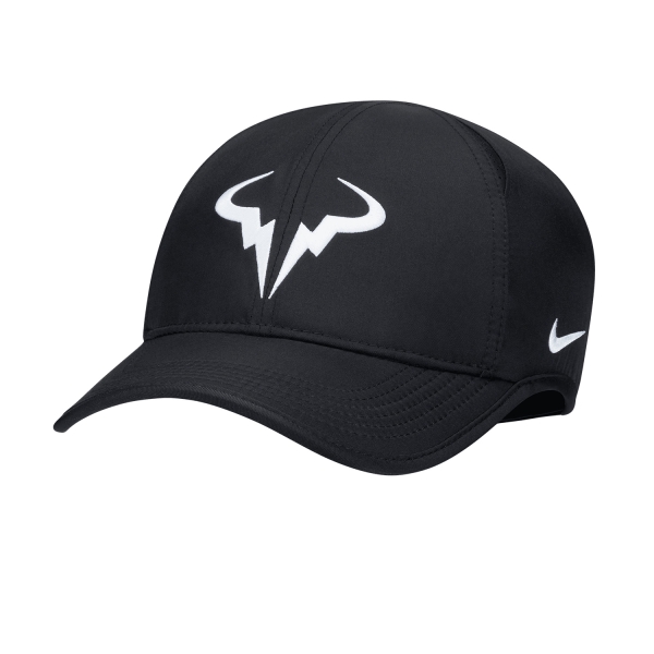 Tennis Hats and Visors Nike Rafa DriFIT Club Cap  Black/White FB5600010