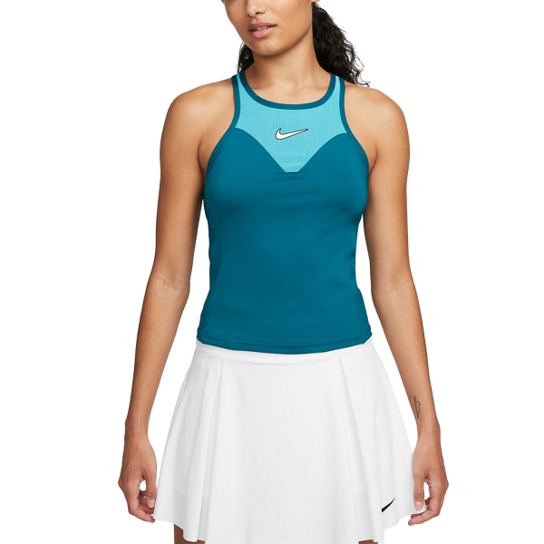 Top de Tenis Mujer Nike Court DriFIT Slam Top  Geode Teal/Teal Nebula/White FD7929381