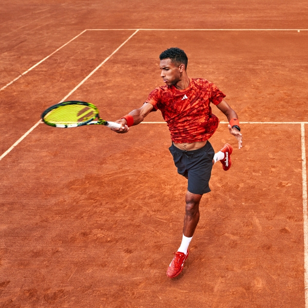 adidas Tennis Paris HEAT.RDY FreeLift Tee - Red, Men's Tennis