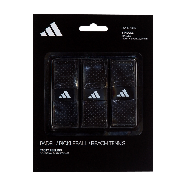 Padel Accessories Adidas Tacky Feeling x 3 Overgrip  Black AC2BA1BK