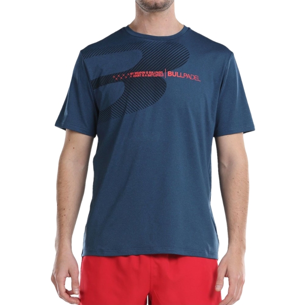 Bullpadel Aires Camiseta de Padel Hombre - Azul Marino Vigore