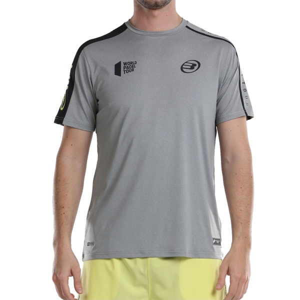 Bullpadel Liron Camiseta de Padel Hombre - Gris Medio Vigore