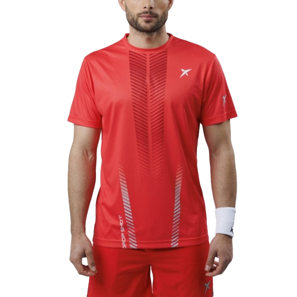 Maglietta Tennis Uomo Drop Shot Drop Shot Dailos Camiseta  Rosso  Rosso DT281309R