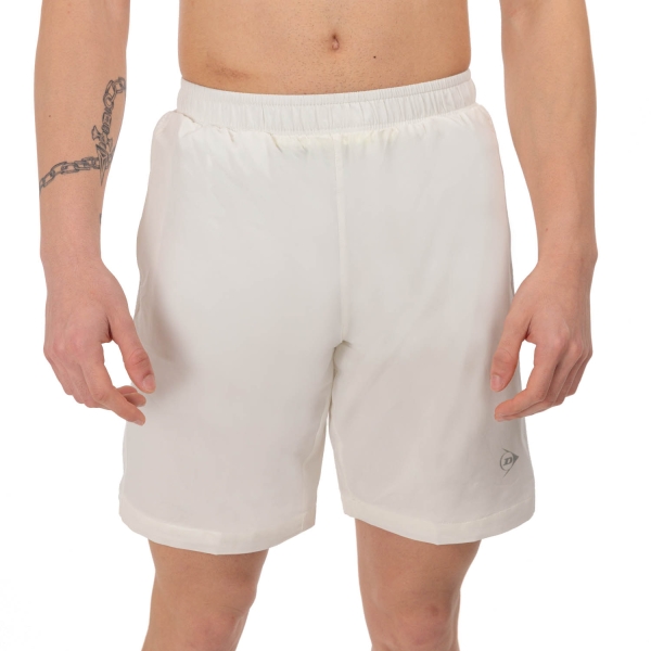 Pantalones Cortos Tenis Hombre Dunlop Woven Club 9in Shorts  White 71352