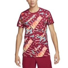 Nike Court Dri-FIT Slam T-Shirt - Noble Red/White