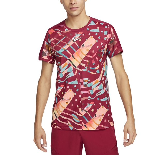 Men's Tennis Shirts Nike Court DriFIT Slam TShirt  Noble Red/White DX5526620