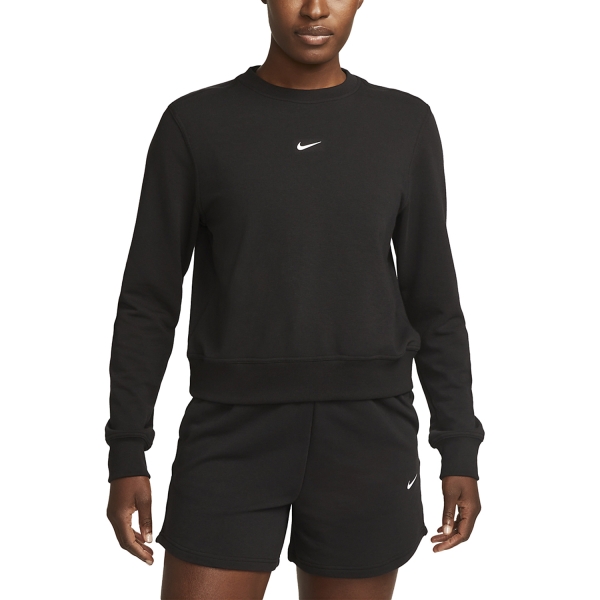 Women's Tennis Shirts and Hoodies Nike DriFIT One Crew Hoodie  Black/White FB5125010