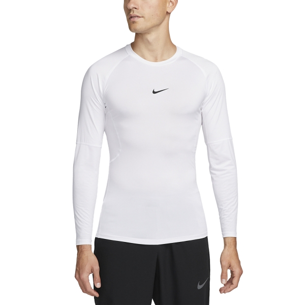 Men's Tennis Shirts and Hoodies Nike DriFIT Pro Shirt  White/Black FB7919100