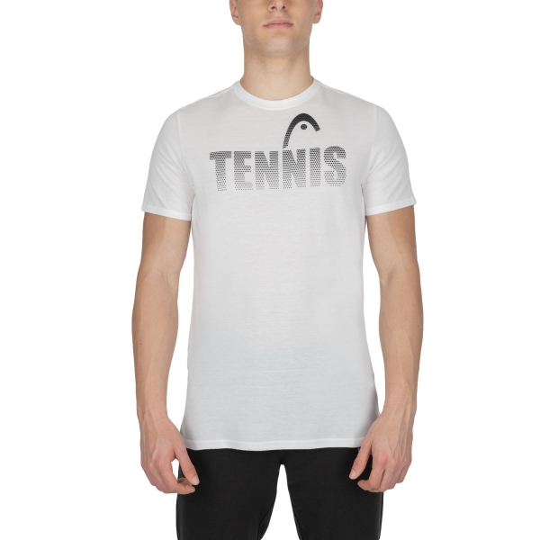 Camisetas de Tenis Hombre Head Club Colin Camiseta  White 811293WH