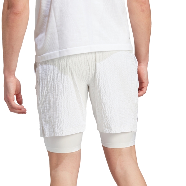 adidas Pro 2 in 1 7in Shorts - White