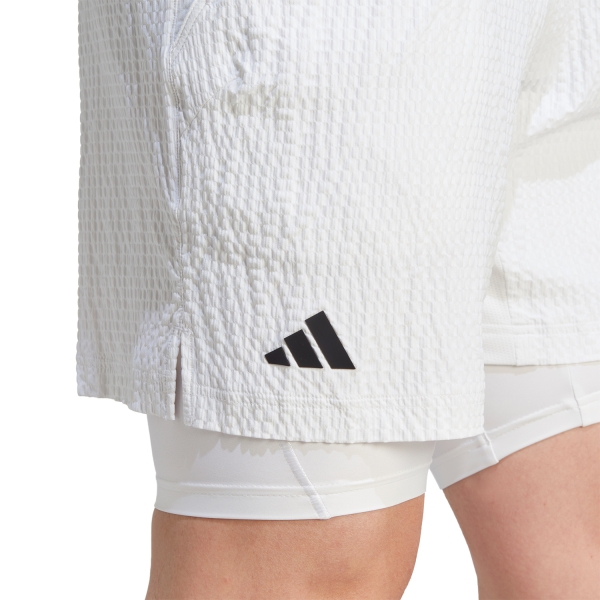 adidas Pro 2 in 1 7in Pantaloncini - White