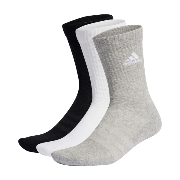 Calcetines de Tenis adidas Cushioned x 3 Calcetines  Medium Grey Heather/White/Black IC1311