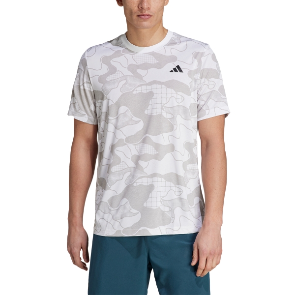 adidas Club Graphic Men's Tennis T-Shirt White/Grey Three