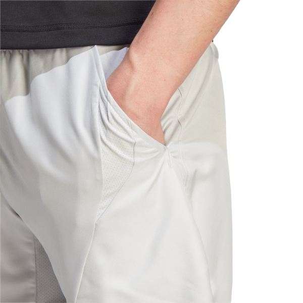 adidas Pro 2 in 1 7in Pantaloncini - White/Black